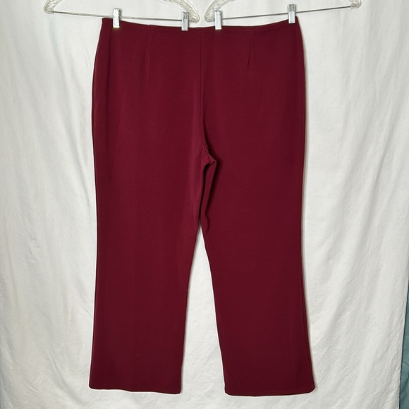 Fashion Bug Stretch Burgundy Pull On Pants Size 26-28 - Picture 2 of 10